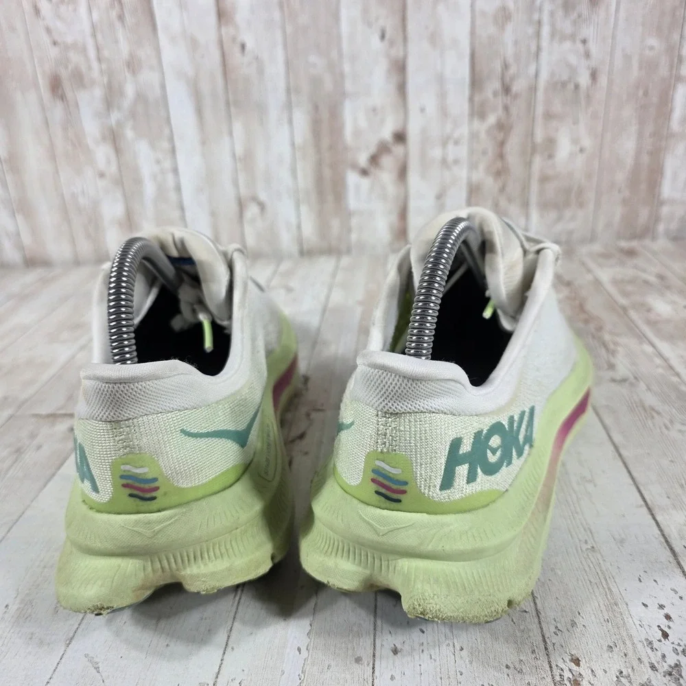 Hoka Kawana Womens 8B Running Shoes Blanc De Blanc Blue Fog 1123164 BDBB Sneaker